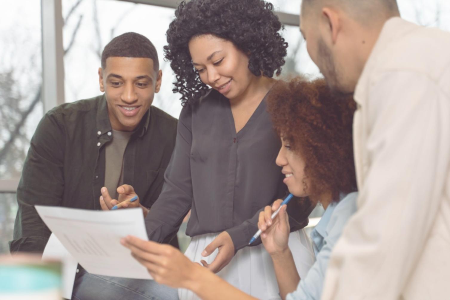 Professional consultation workspace with financial planning materials